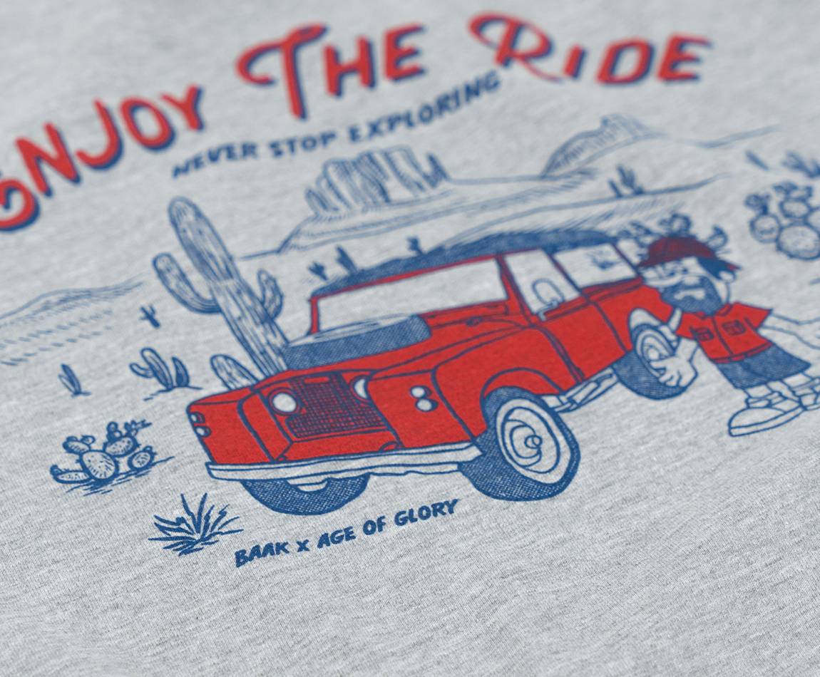 T-Shirt Enjoy The Ride Grey