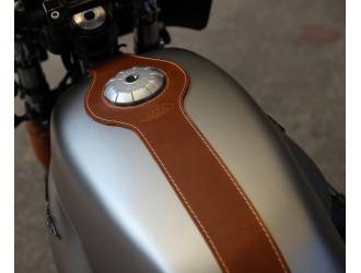 Sangle de réservoir en cuir pour Moto Guzzi V7III / V9