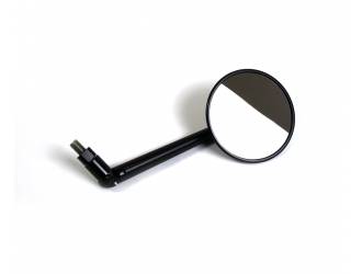 Classic ø10 round motorcycle mirror in aluminum, long stem