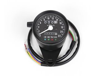 Trayknick Compteur de moto universel Affichage LCD Compteur de vitesse ABS  Compteur kilométrique Jauge de température de l'eau pour une conduite en  toute sécurité 