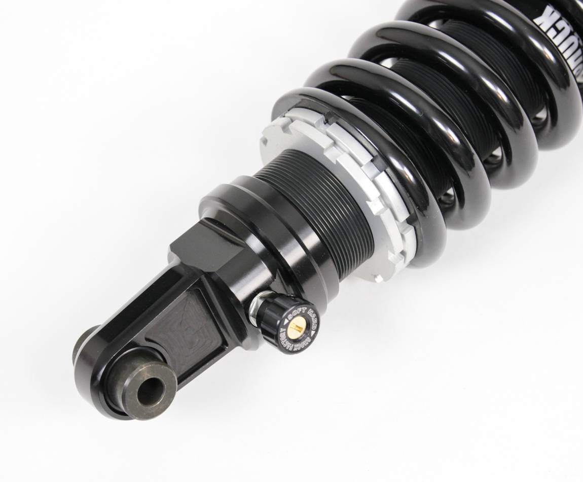 Black adjustable shock absorber for BMW R 1200 NineT by BAAK